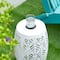 Glitzhome® 18.25" Multifunctional Solar Powdered Iron Leaf Cutout Garden Stool